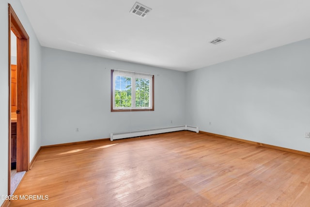 22 Hunt Rd, Freehold, NJ 07728 - spare room with baseboard heating and light wood-style flooring
