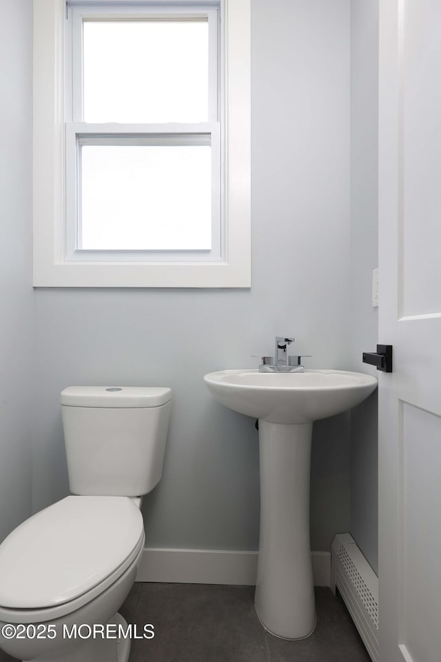 623 Central Ave, Union Beach, NJ 07735 - half bathroom with toilet and tile patterned floors