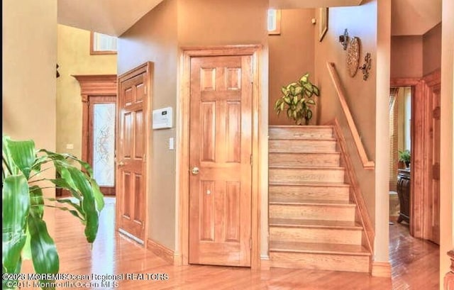 6 Meadow Run Ct, Jackson, NJ 08527 - stairs with wood finished floors