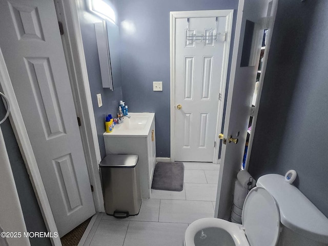 207 Delaware Ave, Cliffwood, NJ 07721 - bathroom with tile patterned floors and vanity