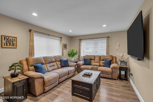 26 Kathy Ct, Brick, NJ 08724 - living area with light wood-style floors and recessed lighting
