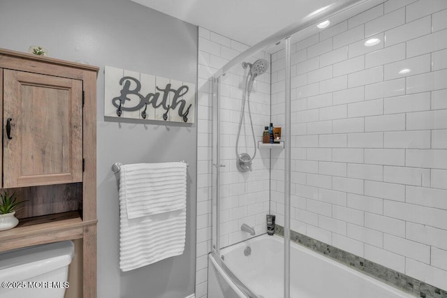 26 Kathy Ct, Brick, NJ 08724 - full bath featuring bath / shower combo with glass door and toilet