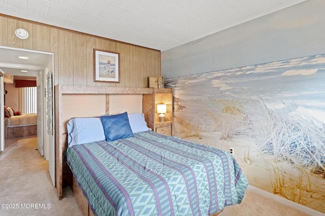 51 Hiering Ave Unit C 12, Seaside Heights, NJ 08751 - bedroom with carpet flooring and wood walls