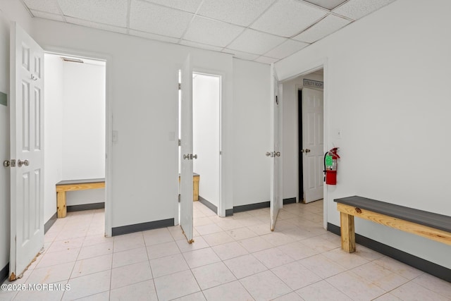 51 Hiering Ave Unit C 12, Seaside Heights, NJ 08751 - unfurnished bedroom with a paneled ceiling and baseboards