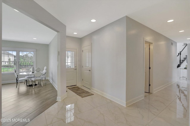 1 Country Club Dr, Deal, NJ 07723 - entryway featuring recessed lighting and stairs