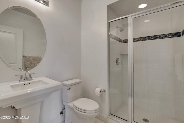 1 Country Club Dr, Deal, NJ 07723 - full bathroom featuring toilet and a shower stall