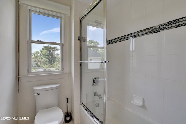1 Country Club Dr, Deal, NJ 07723 - full bathroom with toilet and combined bath / shower with glass door