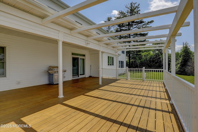 1 Country Club Dr, Deal, NJ 07723 - wooden terrace with area for grilling