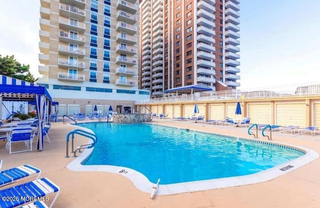 101 S Plaza Pl Unit 806, Atlantic City, NJ 08401 - community pool featuring a patio