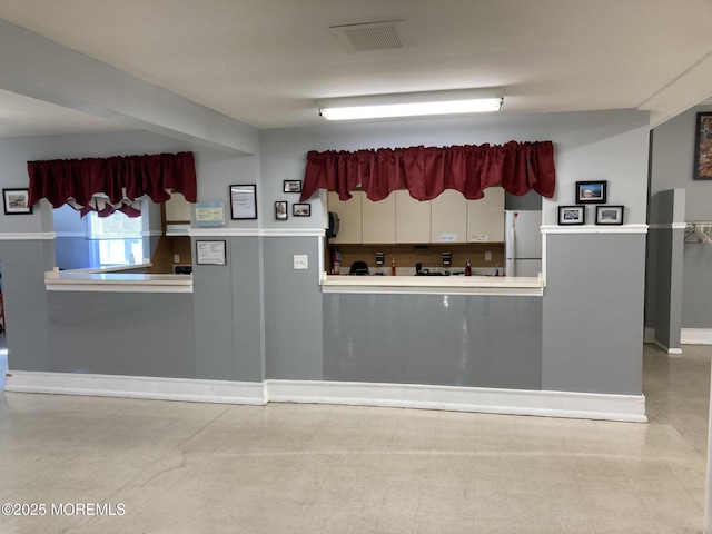 16A Mallard St, Manchester, NJ 08759 - kitchen with freestanding refrigerator and white cabinets