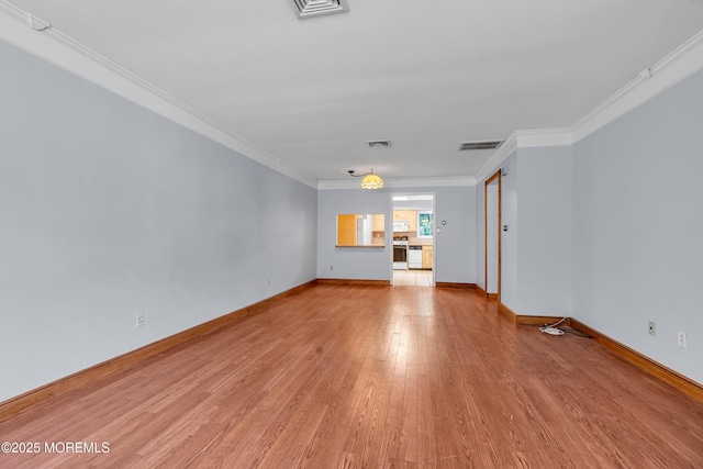 16A Mallard St, Manchester, NJ 08759 - unfurnished living room with ornamental molding and light wood-style floors