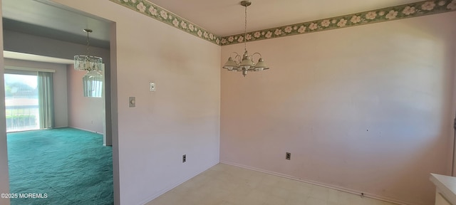 23 Primrose Ln, Brick, NJ 08724 - unfurnished room with a chandelier