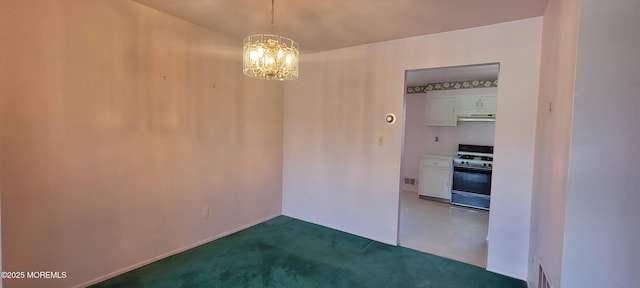 23 Primrose Ln, Brick, NJ 08724 - carpeted spare room with a chandelier