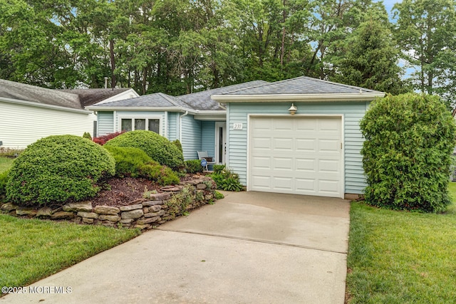 231 Valley Forge Dr, Little Egg Harbor, NJ 08087 - view of front of home featuring a garage, driveway, and a front yard