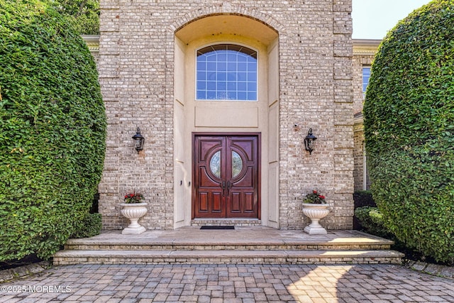2 Red Oak, Holmdel, NJ 07733 - view of exterior entry with brick siding
