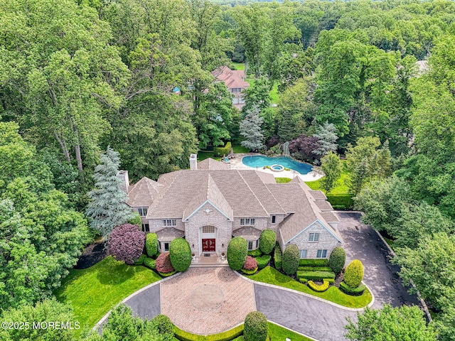 2 Red Oak, Holmdel, NJ 07733 - view of subject property with a heavily wooded area