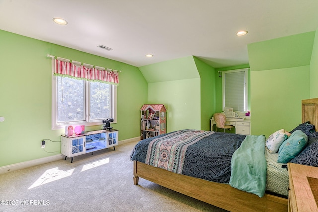 2 Red Oak, Holmdel, NJ 07733 - carpeted bedroom with recessed lighting and lofted ceiling