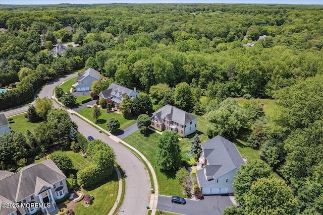 24 Rutledge Rd, Marlboro, NJ 07746 - aerial perspective of suburban area with a forest