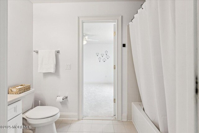 24 Rutledge Rd, Marlboro, NJ 07746 - full bathroom with tile patterned flooring, vanity, and shower / tub combo