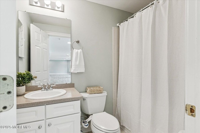 24 Rutledge Rd, Marlboro, NJ 07746 - full bathroom with vanity and a shower with shower curtain