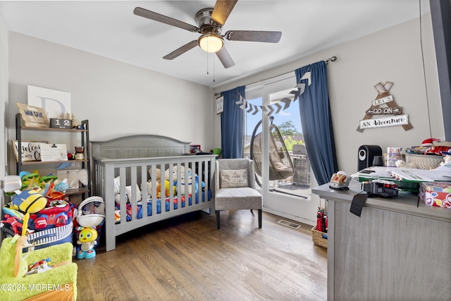 81 Lockwood Ave, Woodbridge, NJ 07095 - bedroom with wood finished floors and a ceiling fan