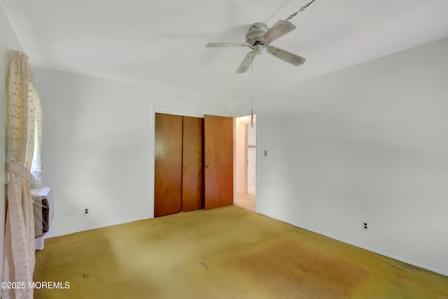 16 Burdge Dr, Howell, NJ 07731 - unfurnished bedroom with a closet, carpet, and a ceiling fan
