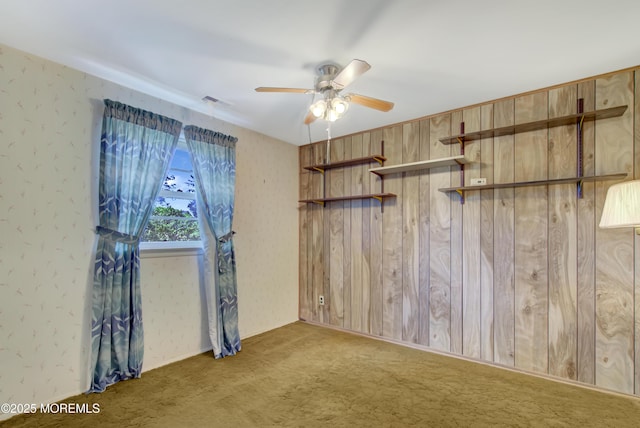 16 Burdge Dr, Howell, NJ 07731 - carpeted spare room with a ceiling fan