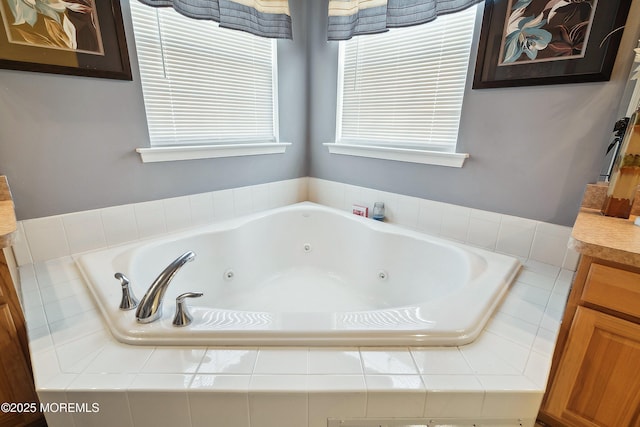 15 Savannah Dr, Barnegat, NJ 08005 - full bathroom featuring a whirlpool tub and vanity