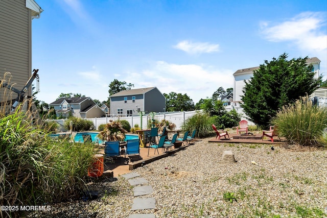 15 Savannah Dr, Barnegat, NJ 08005 - fenced backyard featuring a patio area and a residential view