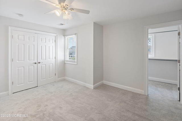 1810 Shore Blvd, Point Pleasant, NJ 08742 - unfurnished bedroom featuring a closet, carpet, and ceiling fan