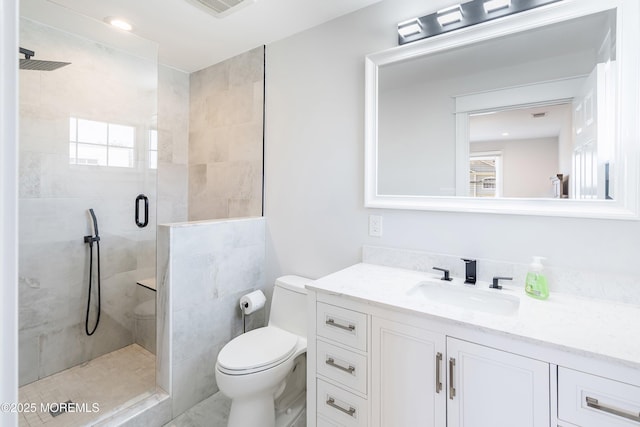 1810 Shore Blvd, Point Pleasant, NJ 08742 - full bathroom featuring vanity, a shower stall, and healthy amount of natural light
