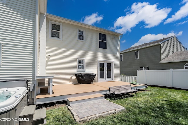 1810 Shore Blvd, Point Pleasant, NJ 08742 - rear view of house with a deck and french doors