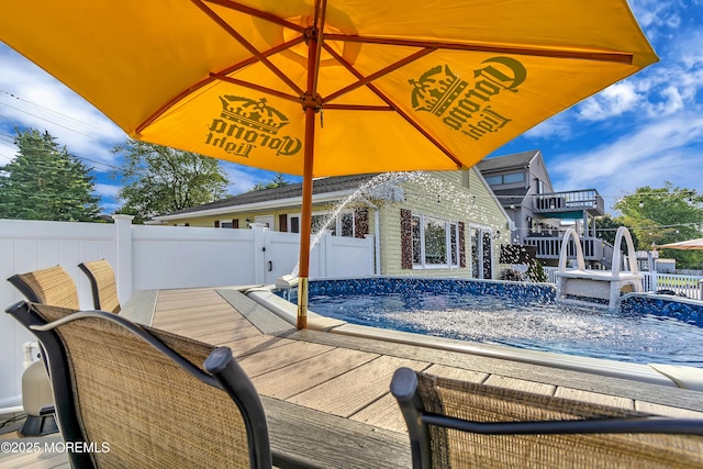 4 Longpoint Dr, Brick, NJ 08723 - view of pool featuring a wooden deck