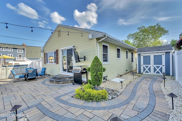 4 Longpoint Dr, Brick, NJ 08723 - rear view of property with a patio and a shed