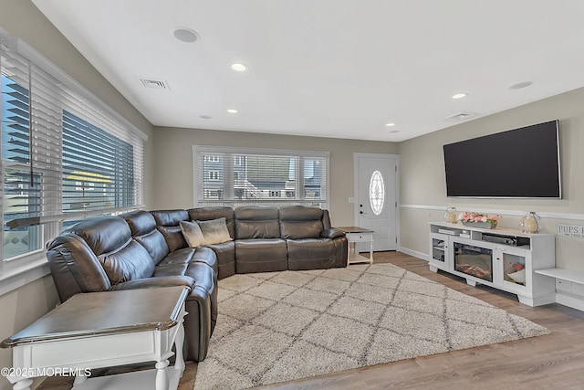4 Longpoint Dr, Brick, NJ 08723 - living area featuring wood finished floors and recessed lighting