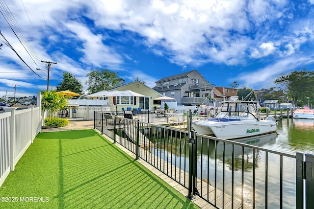 4 Longpoint Dr, Brick, NJ 08723 - dock featuring a residential view and a water view