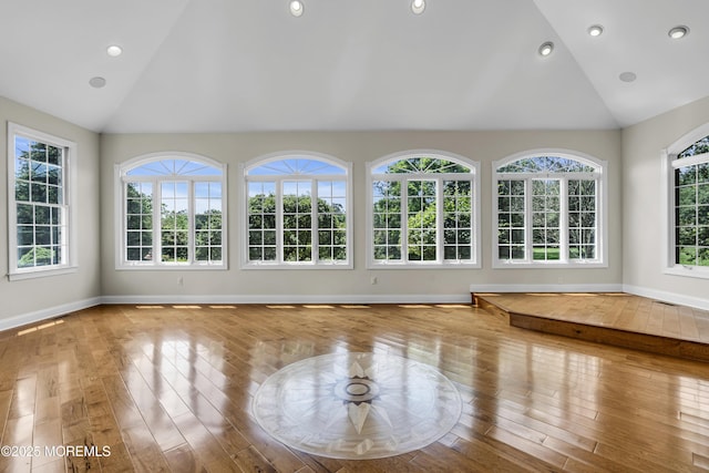 1 Ethan Dr, Farmingdale, NJ 07727 - unfurnished sunroom with vaulted ceiling and plenty of natural light