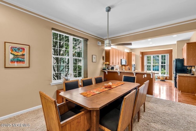 24 Oakmont Ln, Jackson, NJ 08527 - dining space with baseboards and ornamental molding