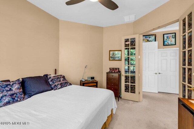 24 Oakmont Ln, Jackson, NJ 08527 - bedroom featuring light colored carpet and a ceiling fan