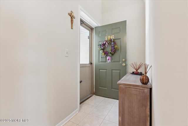 126 Sunnymede St, Englishtown, NJ 07726 - doorway to outside with light tile patterned flooring and baseboards