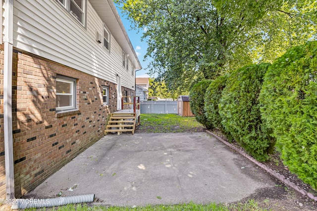 179A Buckelew Ave Unit A, Jamesburg, NJ 08831 - view of patio with a storage shed