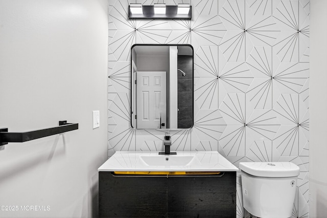 179A Buckelew Ave Unit A, Jamesburg, NJ 08831 - half bath featuring tile walls and vanity