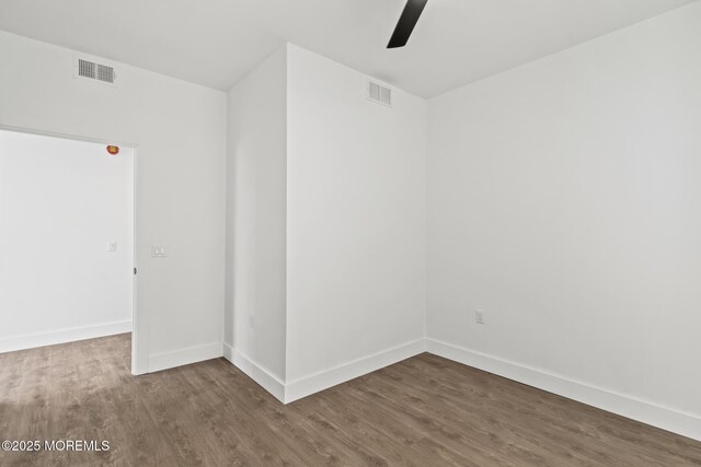 1010 Boulevard Blvd Unit 1E, Seaside Heights, NJ 08751 - spare room featuring ceiling fan and wood finished floors