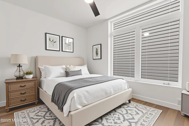 1010 Boulevard Blvd Unit 1E, Seaside Heights, NJ 08751 - bedroom with wood finished floors and ceiling fan