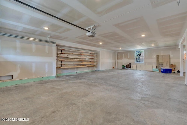 45 Shore Acres Ave, North Middletown, NJ 07748 - garage featuring a garage door opener and recessed lighting