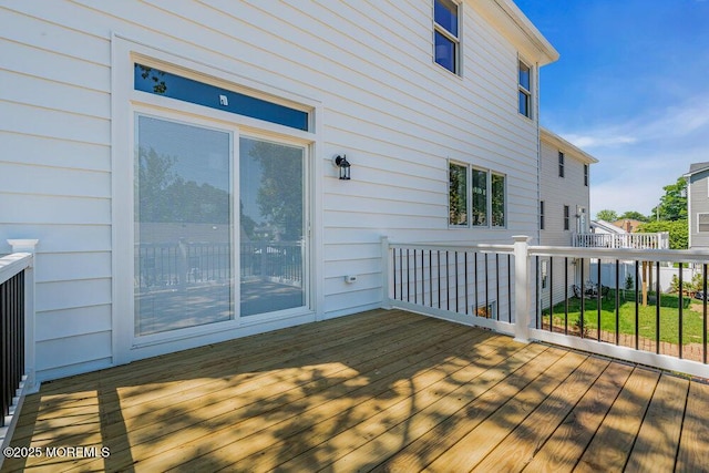 45 Shore Acres Ave, North Middletown, NJ 07748 - view of wooden deck