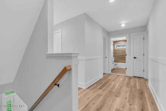 12 Outsail Ave, Barnegat, NJ 08005 - corridor featuring an upstairs landing, light wood-type flooring, and healthy amount of natural light