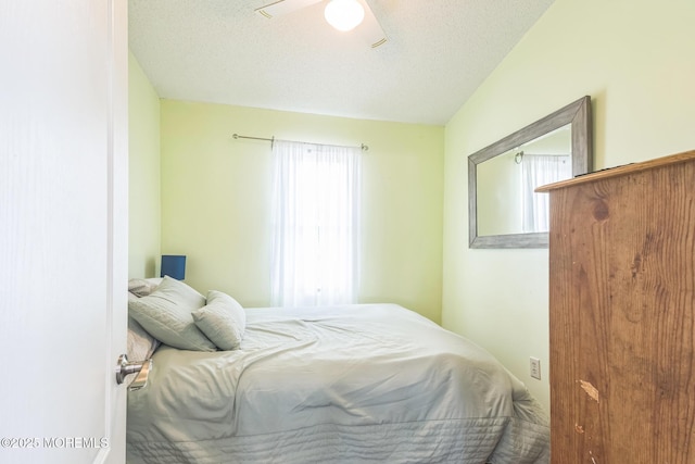 887 Beach Haven W Blvd, Manahawkin, NJ 08050 - bedroom with multiple windows, a ceiling fan, and a textured ceiling