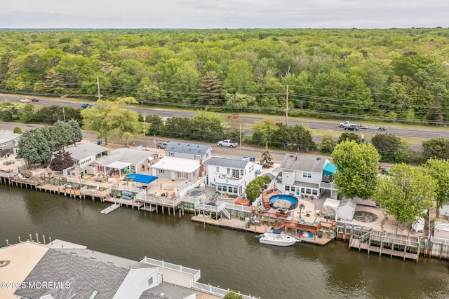 887 Beach Haven W Blvd, Manahawkin, NJ 08050 - drone / aerial view of a forest and a nearby body of water