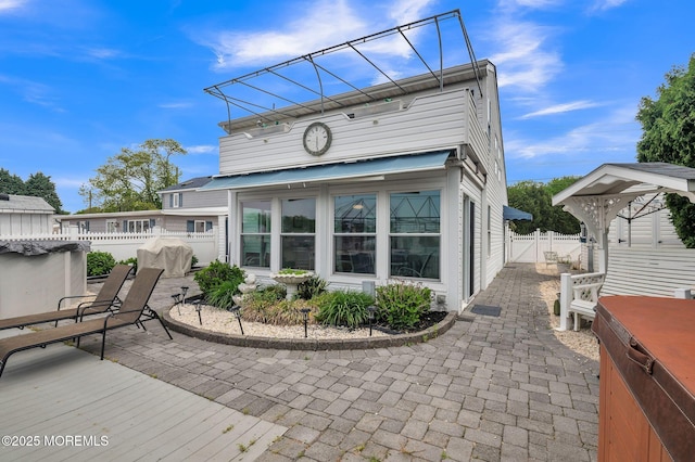 887 Beach Haven W Blvd, Manahawkin, NJ 08050 - rear view of property with a patio area and a gate